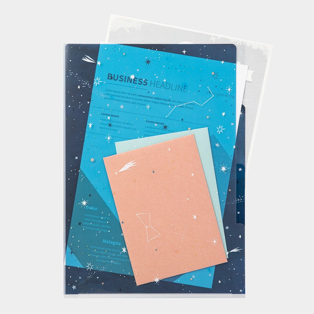 Midori A4 Folder | Starry Sky