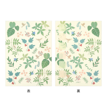 Midori Index Clear Folder A4 | Rośliny