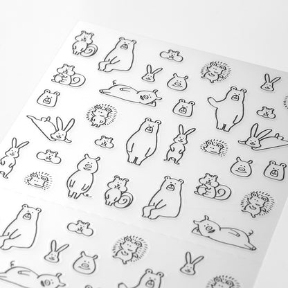 Midori Sticker Collection Forest Animals Chat Stickers