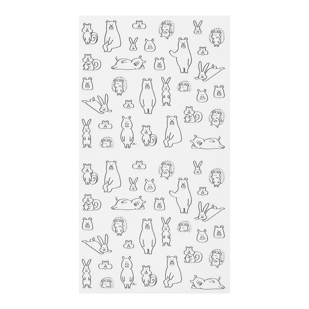 Midori Sticker Collection Forest Animals Chat Stickers