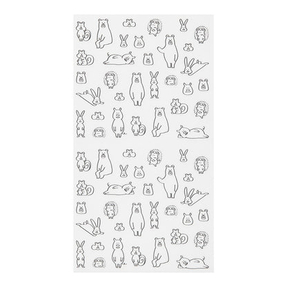 Midori Sticker Collection Forest Animals Chat Stickers