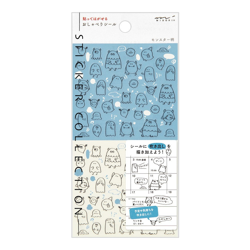 Midori Sticker Collection Chat Monsters