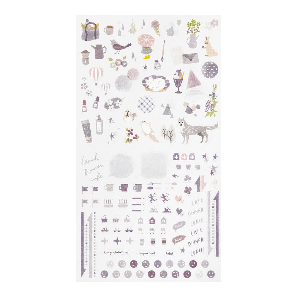Midori Sticker Collection Lavender Color