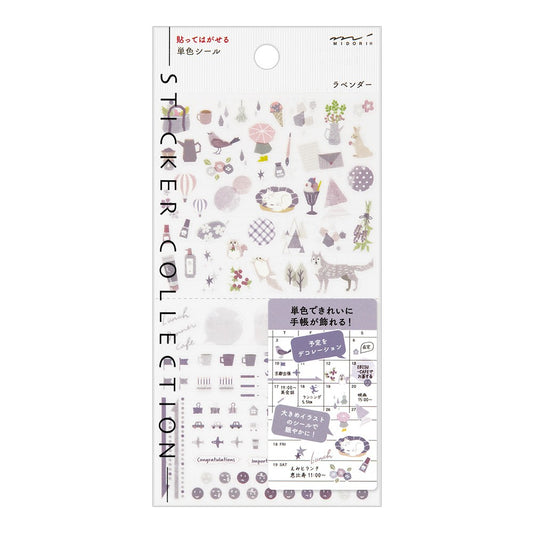 Midori Sticker Collection Lavender Color