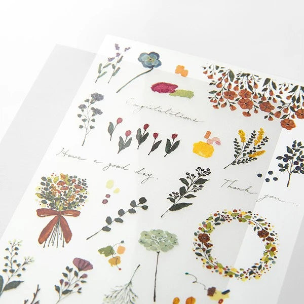 Midori Transfer Stickers Mysterious Garden