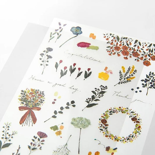 Midori Transfer Stickers Mysterious Garden