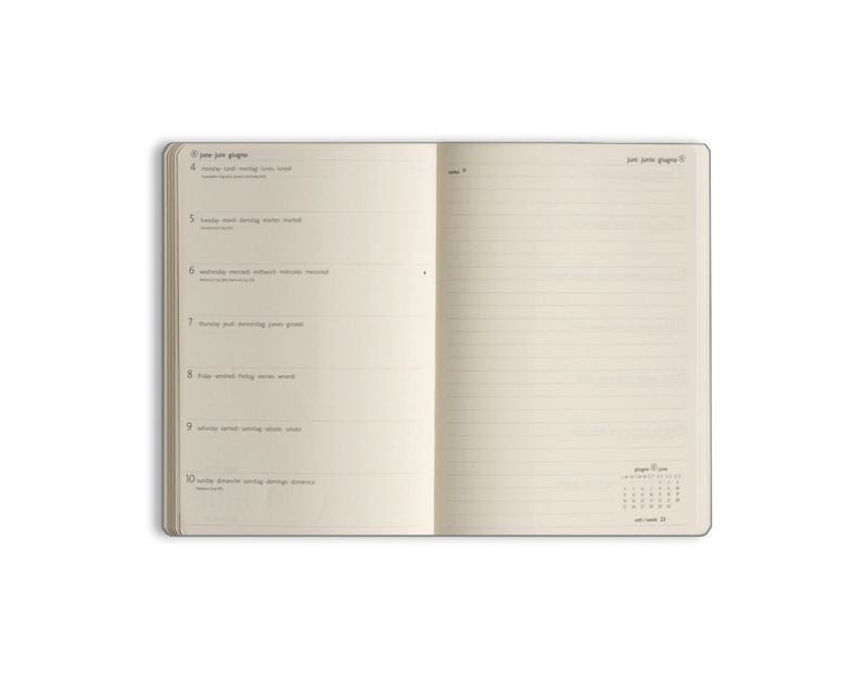 Calendar + memo MAT CIAK 15x21 Dark Grey