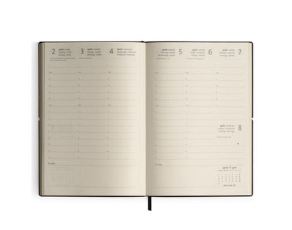 CIAK Weekly Vertical Calendar 12x17 Black