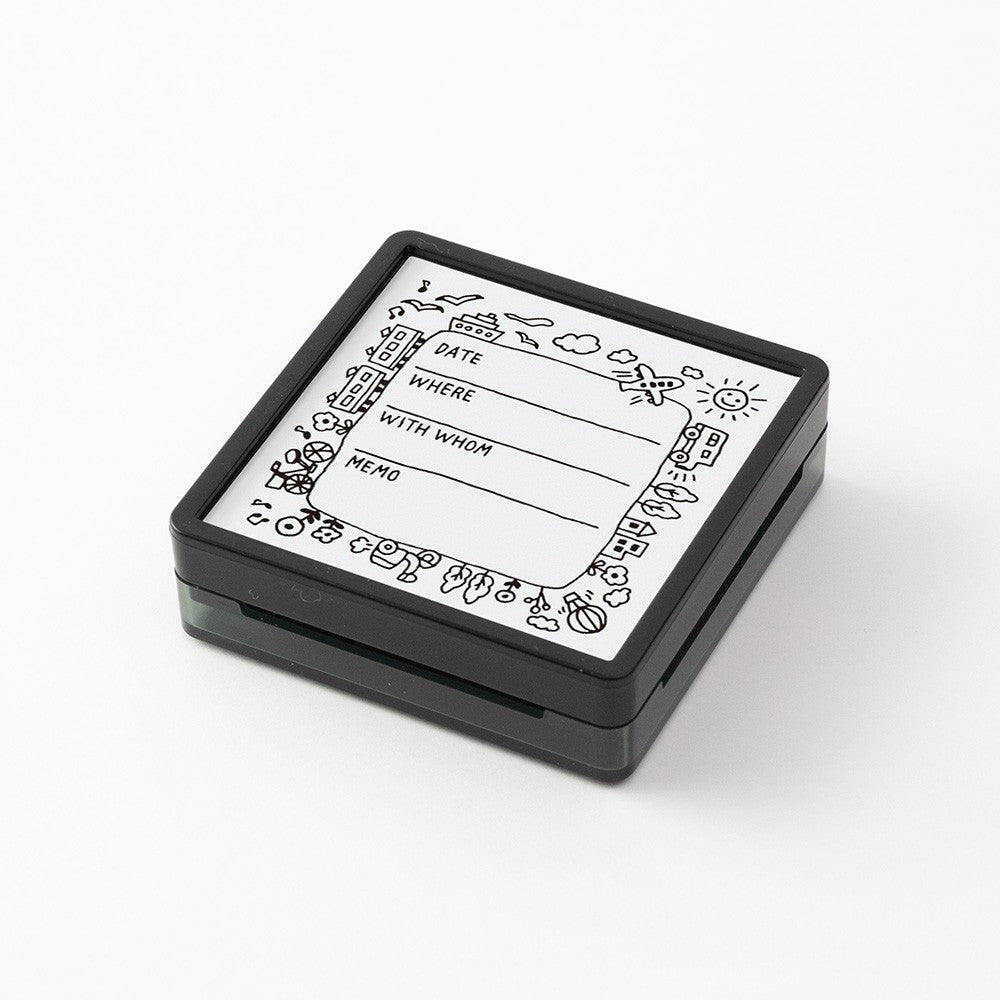 Pieczątka Midori Paintable Pre-inked Stamp Going-out record