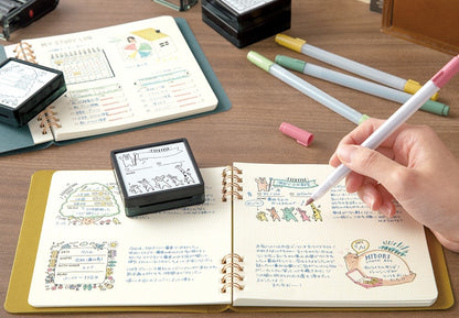 Pieczątka Midori Paintable Pre-inked Stamp Going-out record