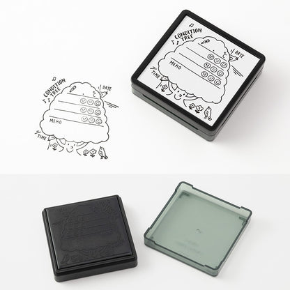 Pieczątka Midori Paintable Pre-inked Stamp Zdrowie
