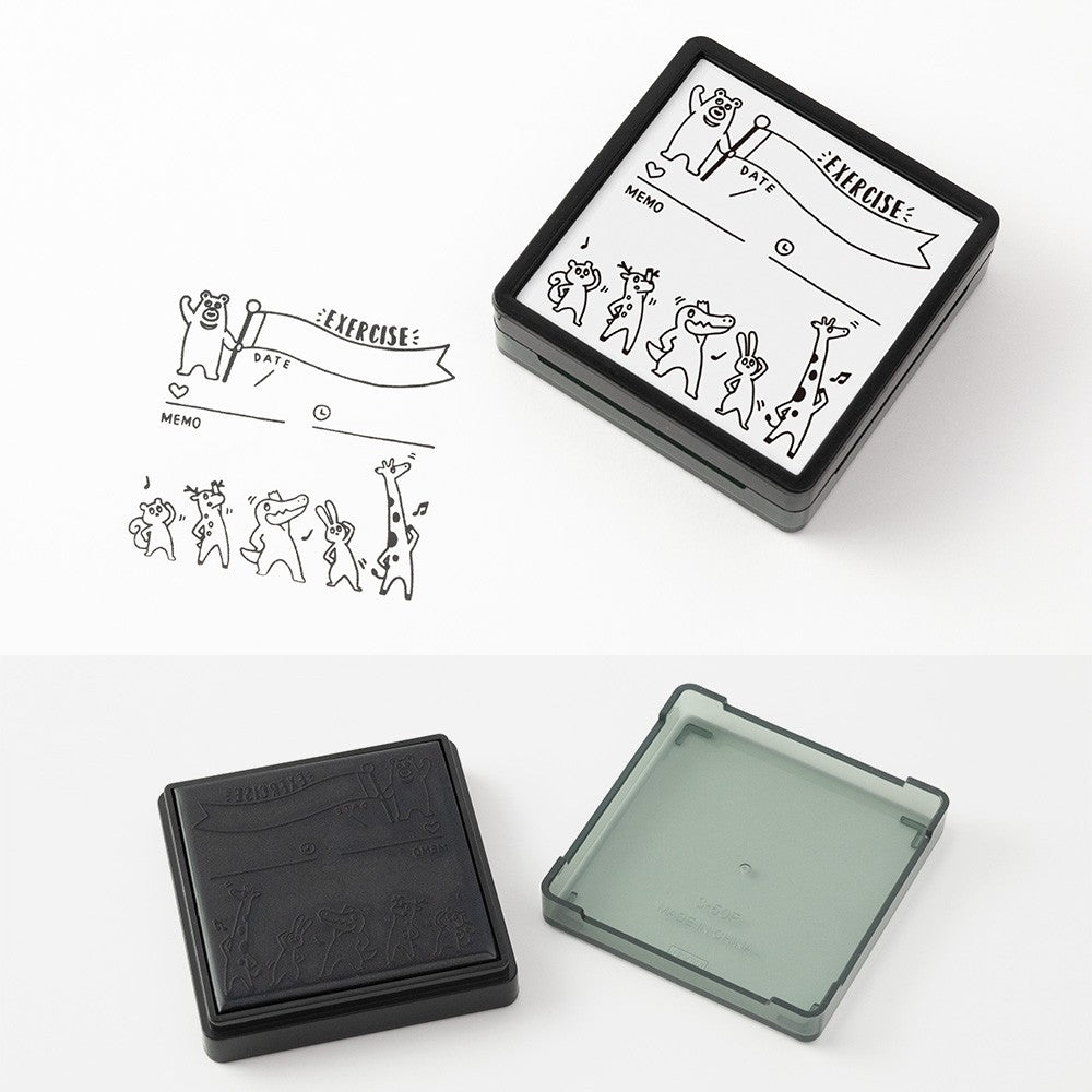 Midori Paintable Pre-inked Stamp Exercises