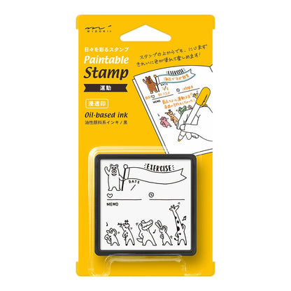 Midori Paintable Pre-inked Stamp Exercises