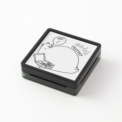 Midori Paintable Pre-inked Stamp Take-out