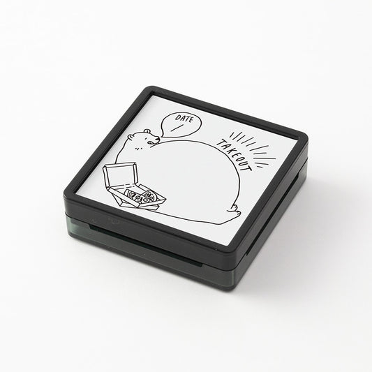 Midori Paintable Pre-inked Stamp Take-out