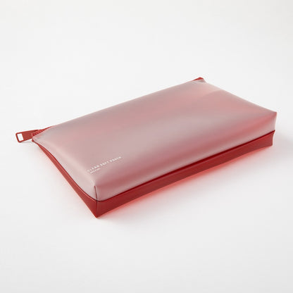 Midori Clear Soft Pouch Red