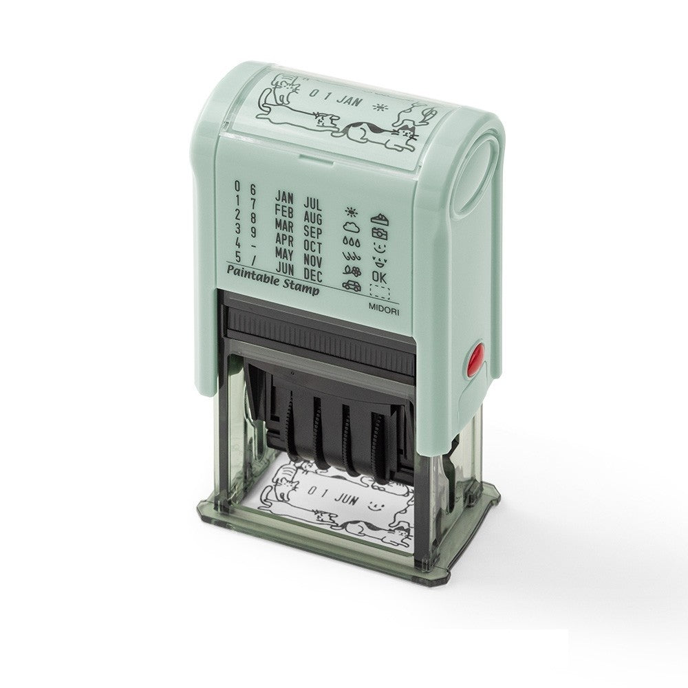 Pieczątka Midori Paintable Stamp Kot