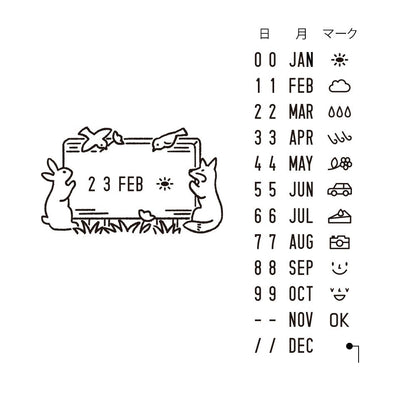 Midori Paintable Stamp Animals