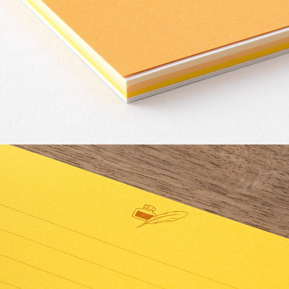 Writing paper Giving a color Gold