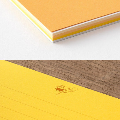 Writing paper Giving a color Gold