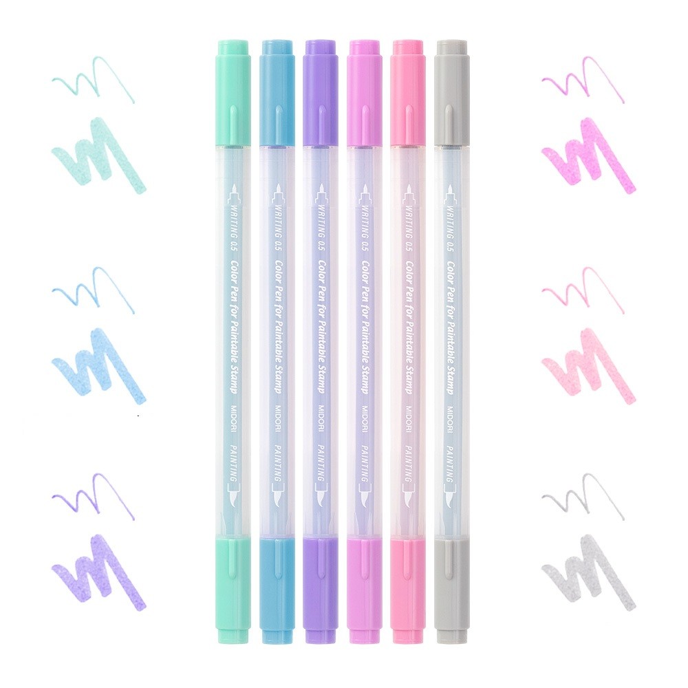 Midori Color Pens for Paintable Stamp Relax