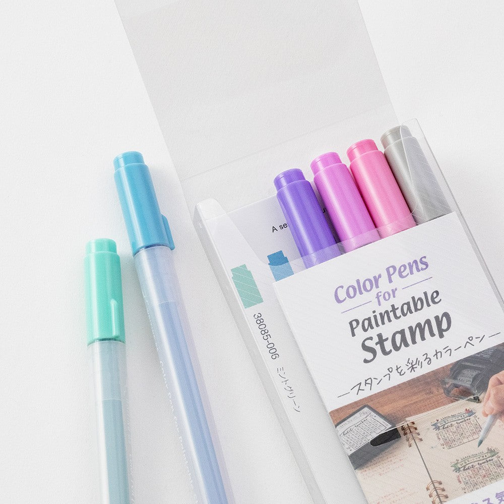 Midori Color Pens for Paintable Stamp Relax