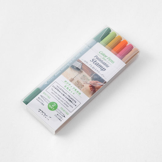 Midori Color Pens for Paintable Stamps Positivity
