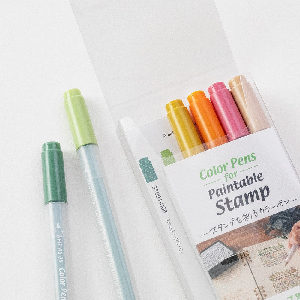 Midori Color Pens for Paintable Stamps Positivity