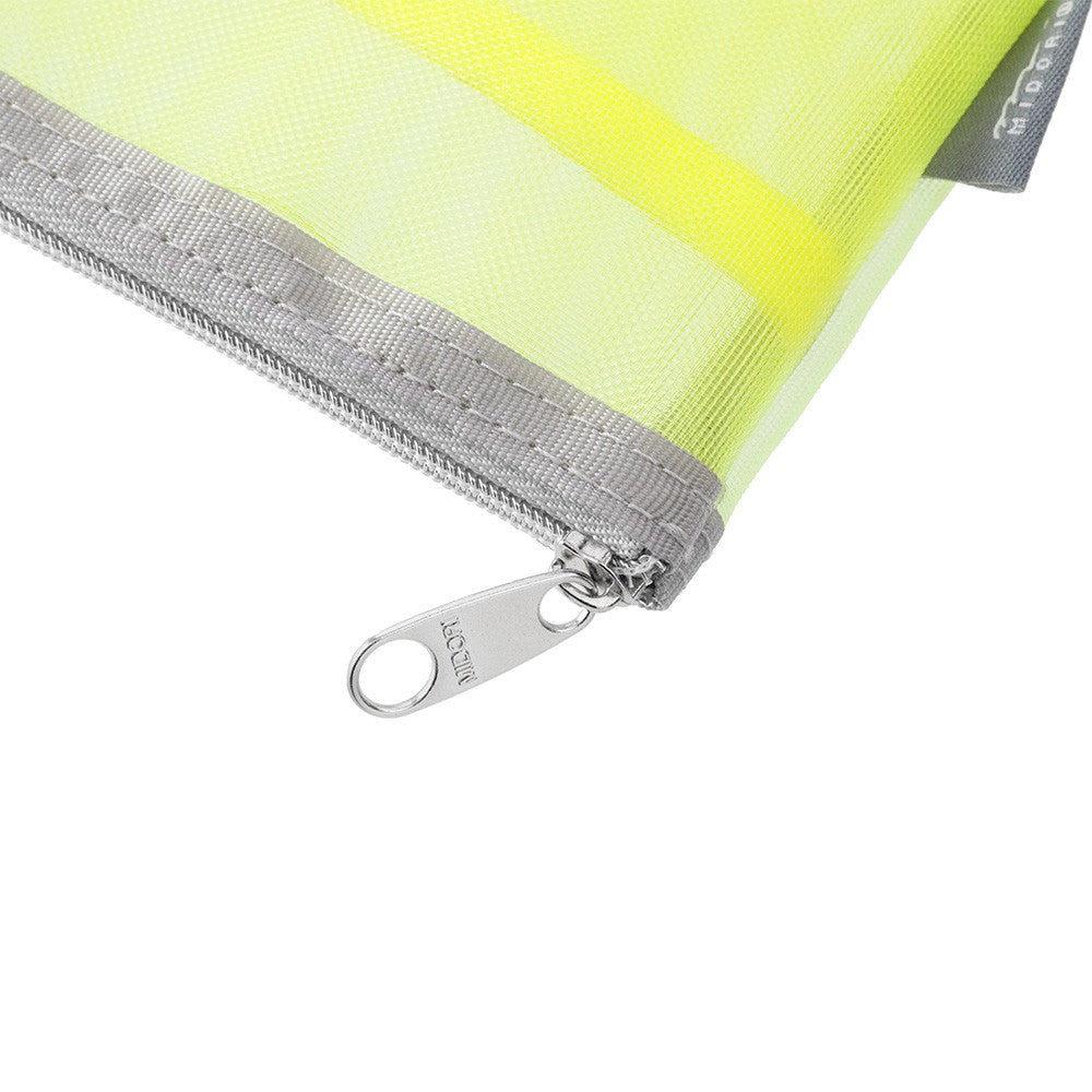 Midori Pen & Tool Pouch Mesh Yellow-Green