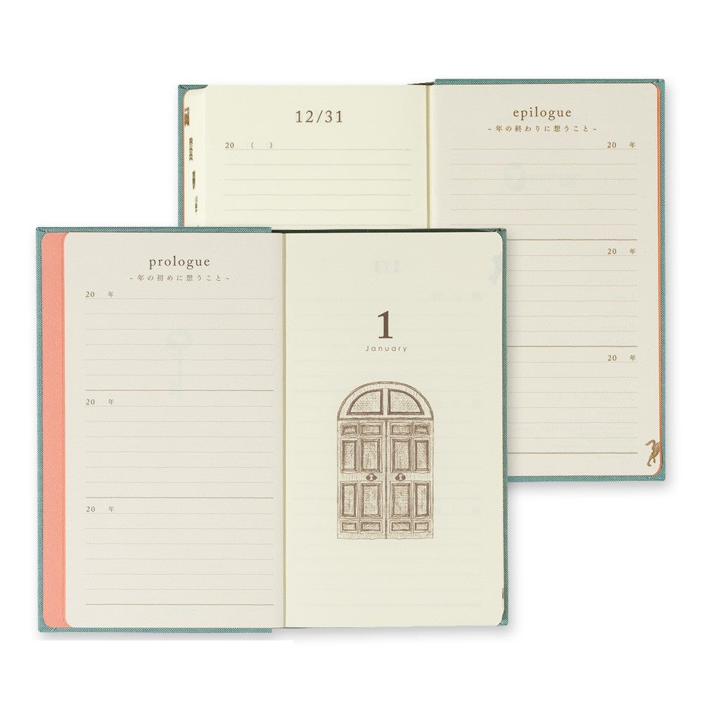 Pamiętnik Midori 3 Years Diary | Jasnoniebieski