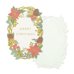 Midori Card Laser Christmas Wreath
