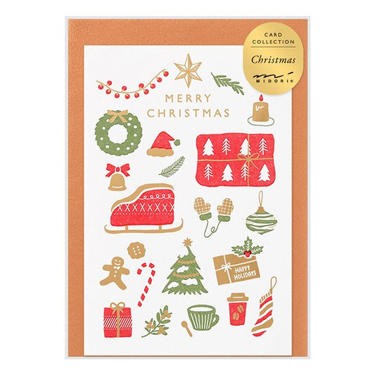 Midori Card Letterpress Christmas Card