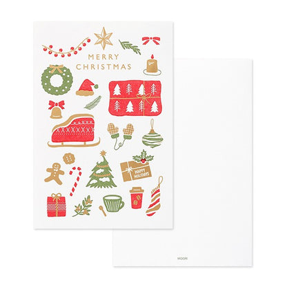 Midori Card Letterpress Christmas Card