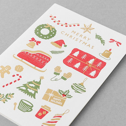 Midori Card Letterpress Christmas Card