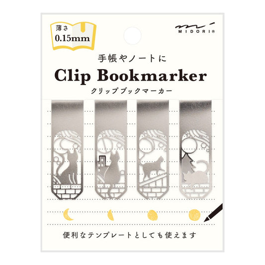 Zakładki Midori Clip Bookmarker Koty A