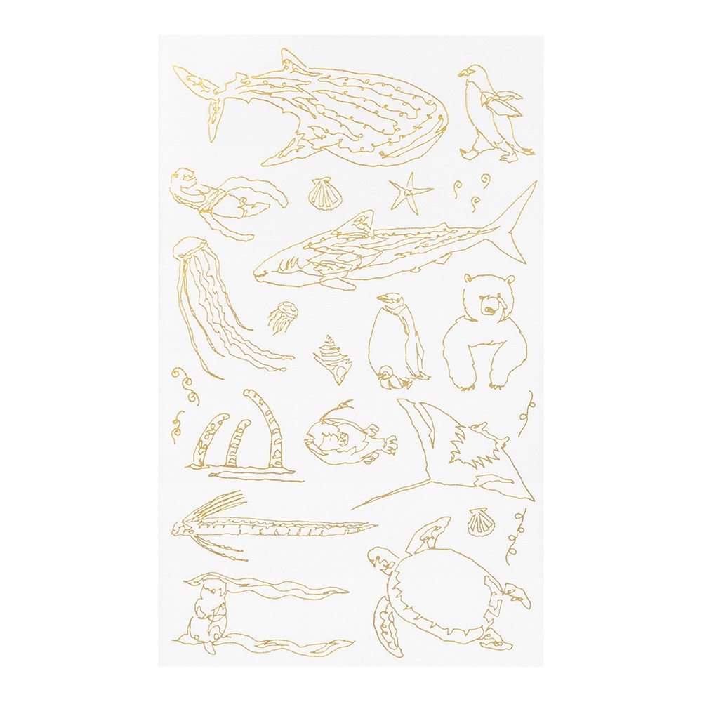 Midori Transfer Stickers Sea Animals