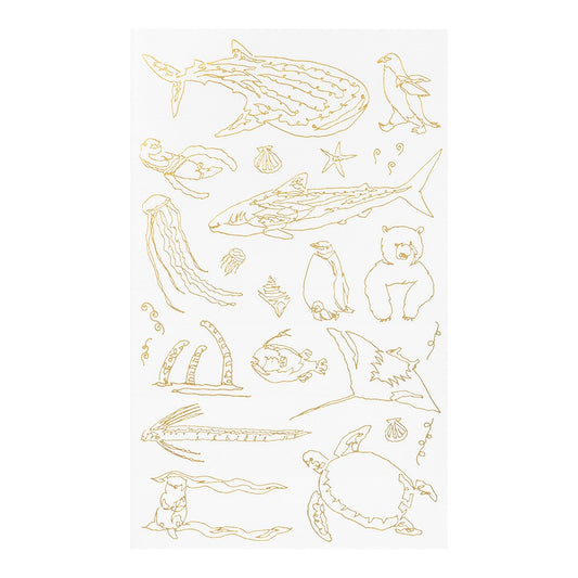 Midori Transfer Stickers Sea Animals