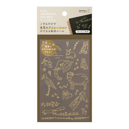 Midori Transfer Stickers Land Animals