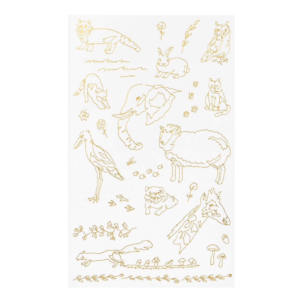 Midori Transfer Stickers Land Animals