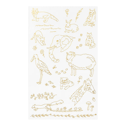 Midori Transfer Stickers Land Animals