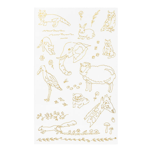 Midori Transfer Stickers Land Animals