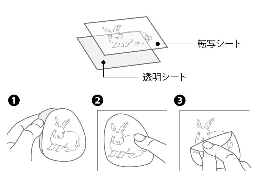 Midori Transfer Stickers Land Animals
