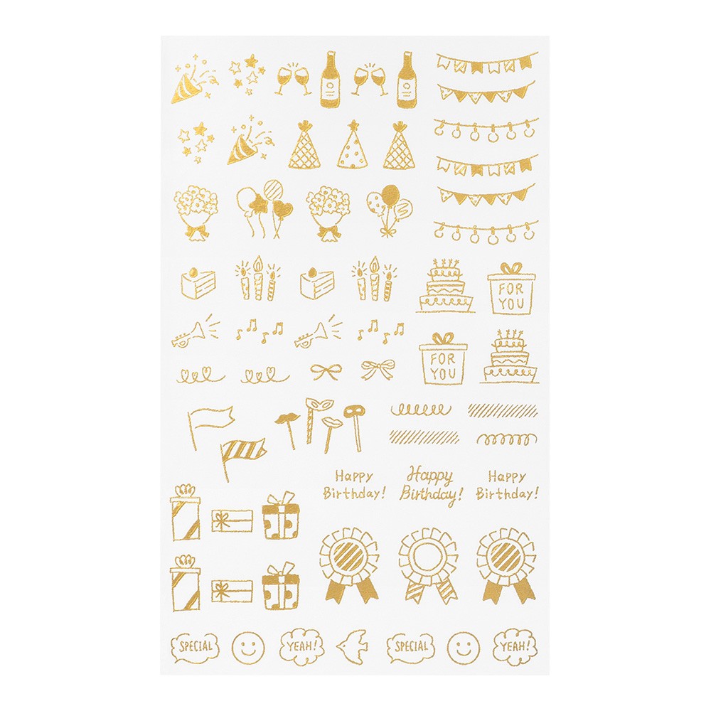 Midori Transfer Stickers Celebration