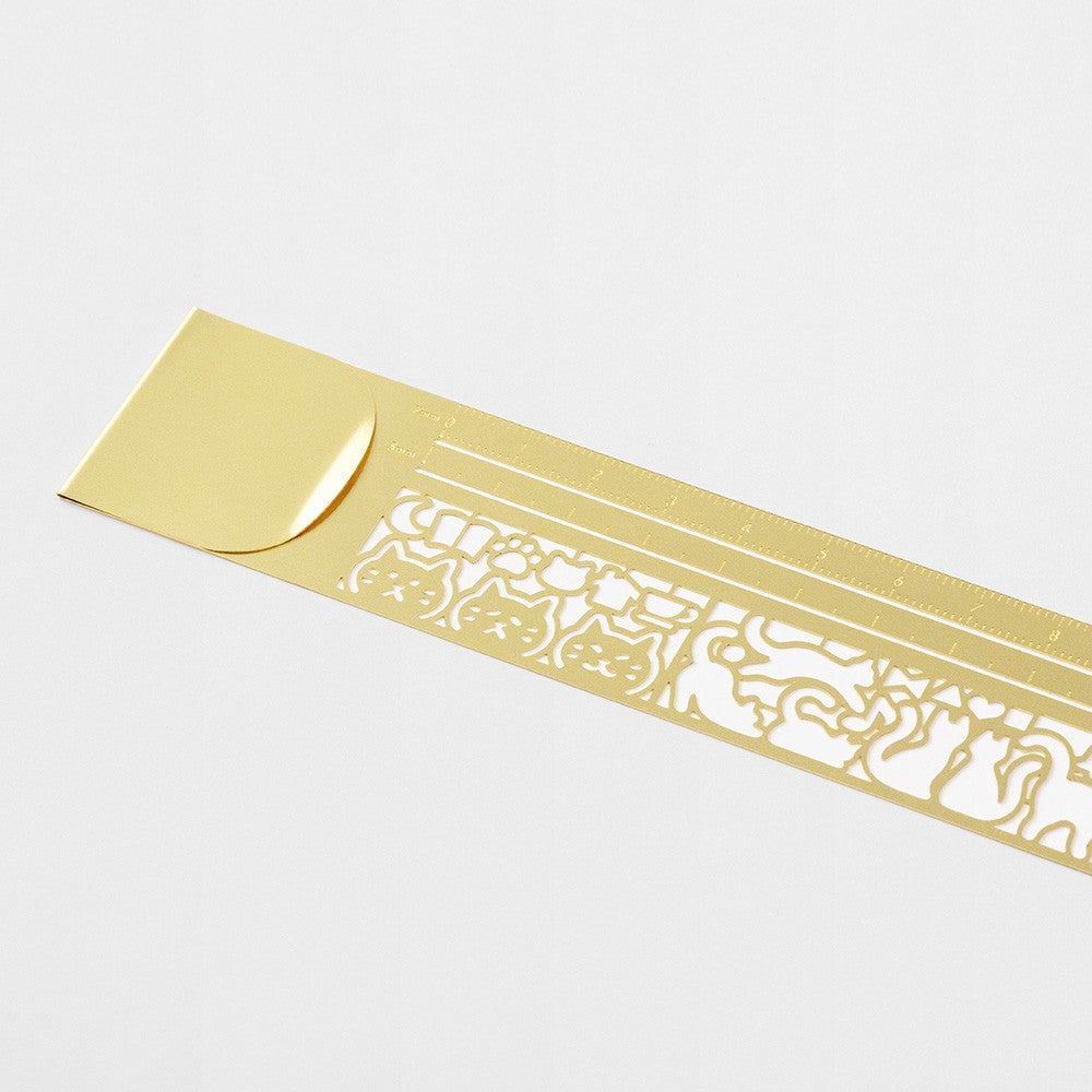 Midori Clip Ruler Cat A