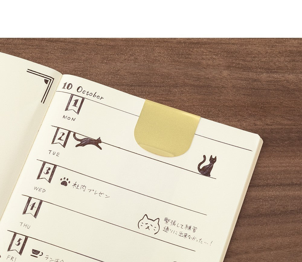 Midori Clip Ruler Cat A