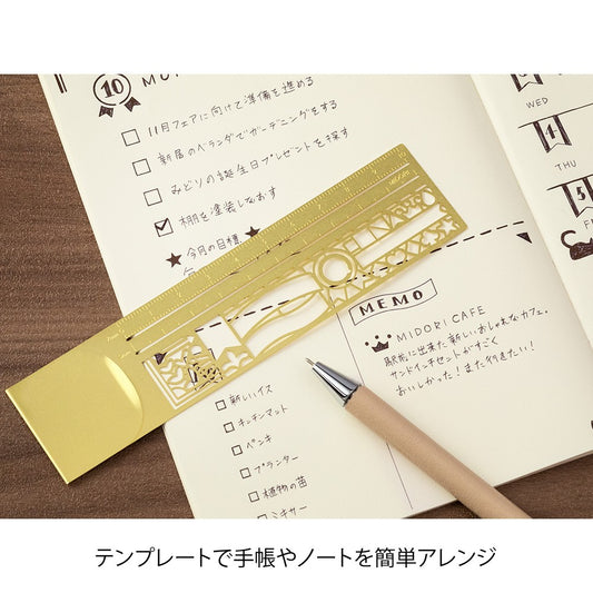 Midori Clip Ruler Decorative patterns A