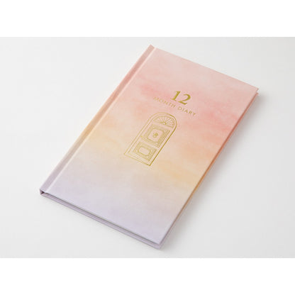 Midori Diary Gate 12-Month Planner | Pink
