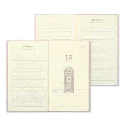 Midori Diary Gate 12-Month Planner | Pink