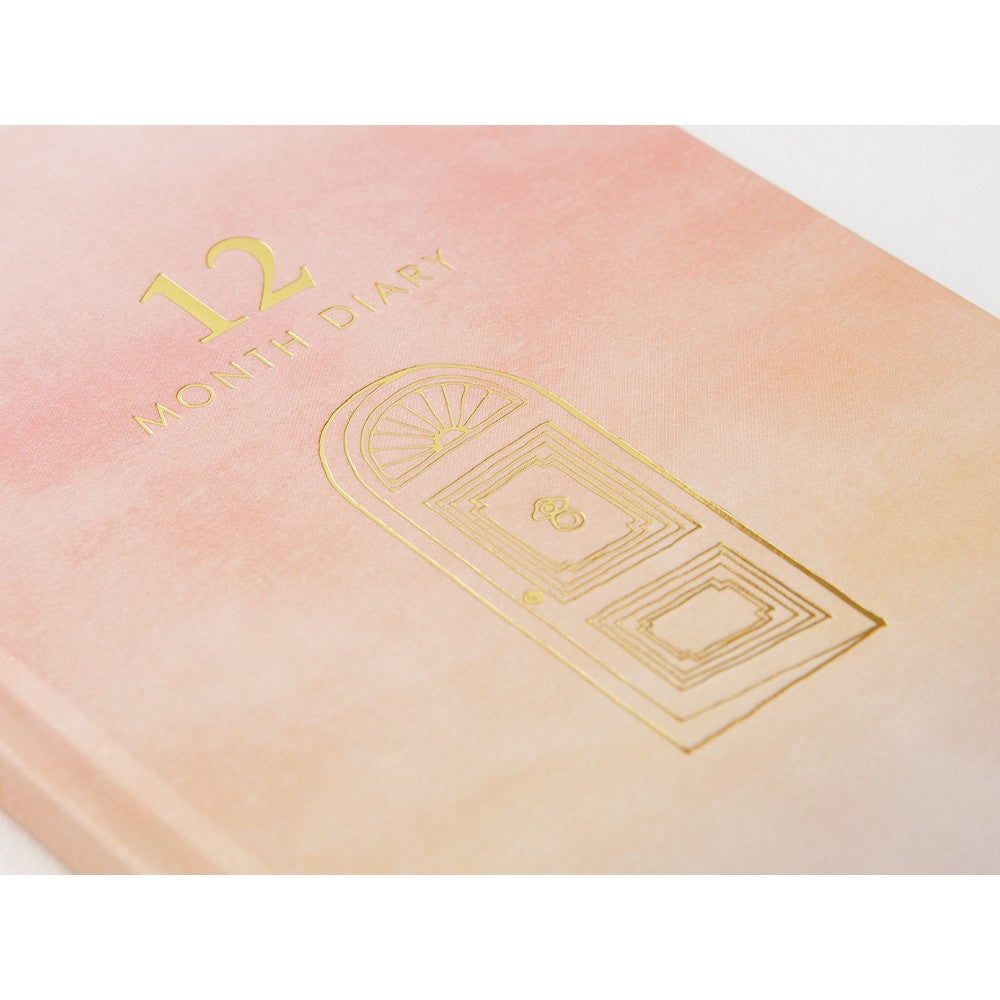 Midori Diary Gate 12-Month Planner | Pink