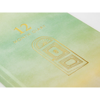 Midori Diary Gate 12-Month Planner | Green